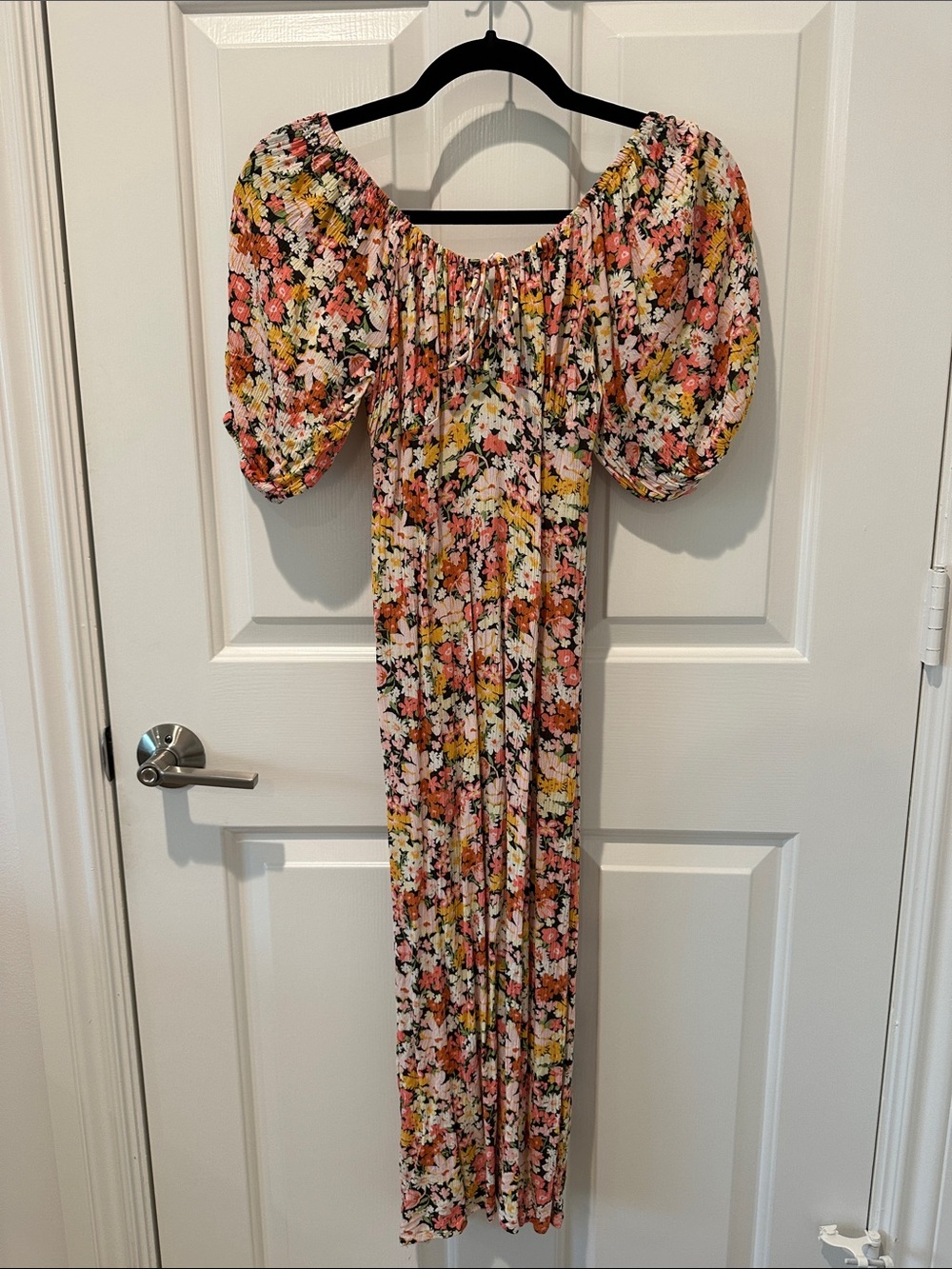 Billabong Floral Maxi Dress in Pink, Yellow, White